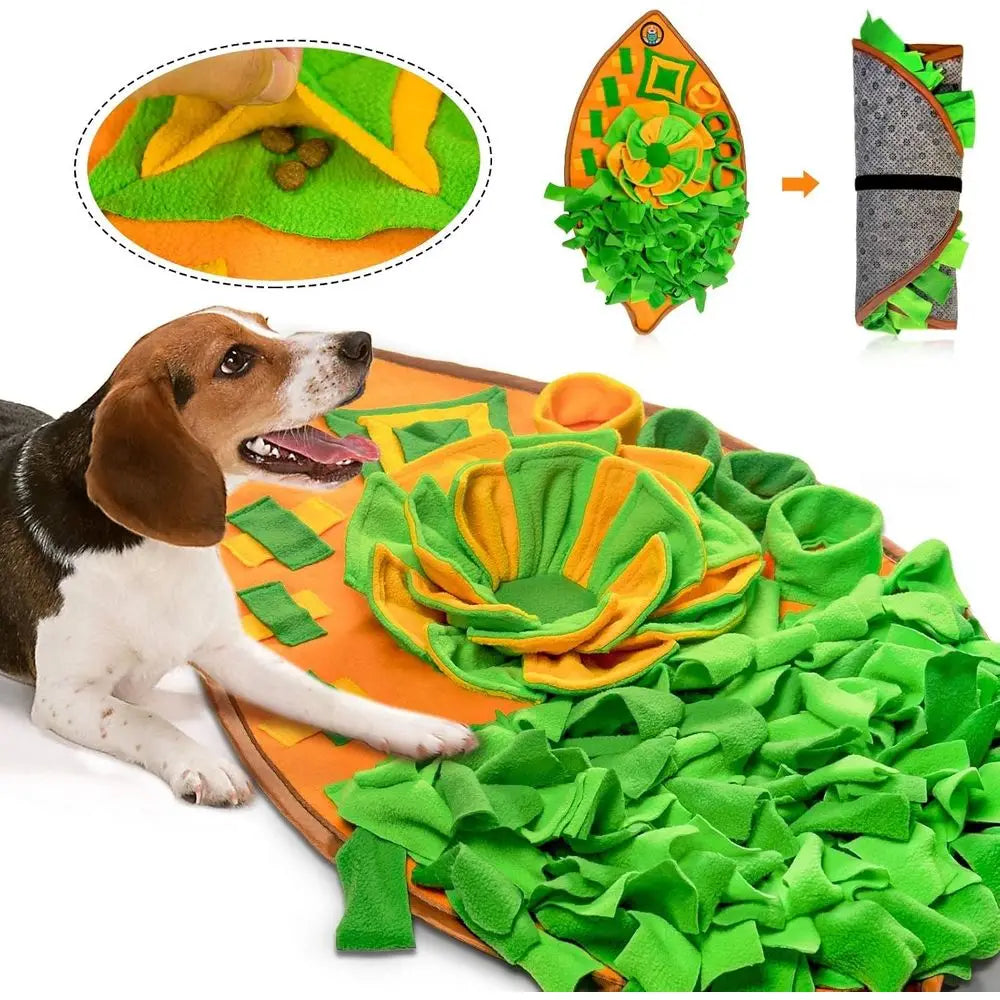 Interactive Dog Snuffle Mat For Natural Foraging And Training