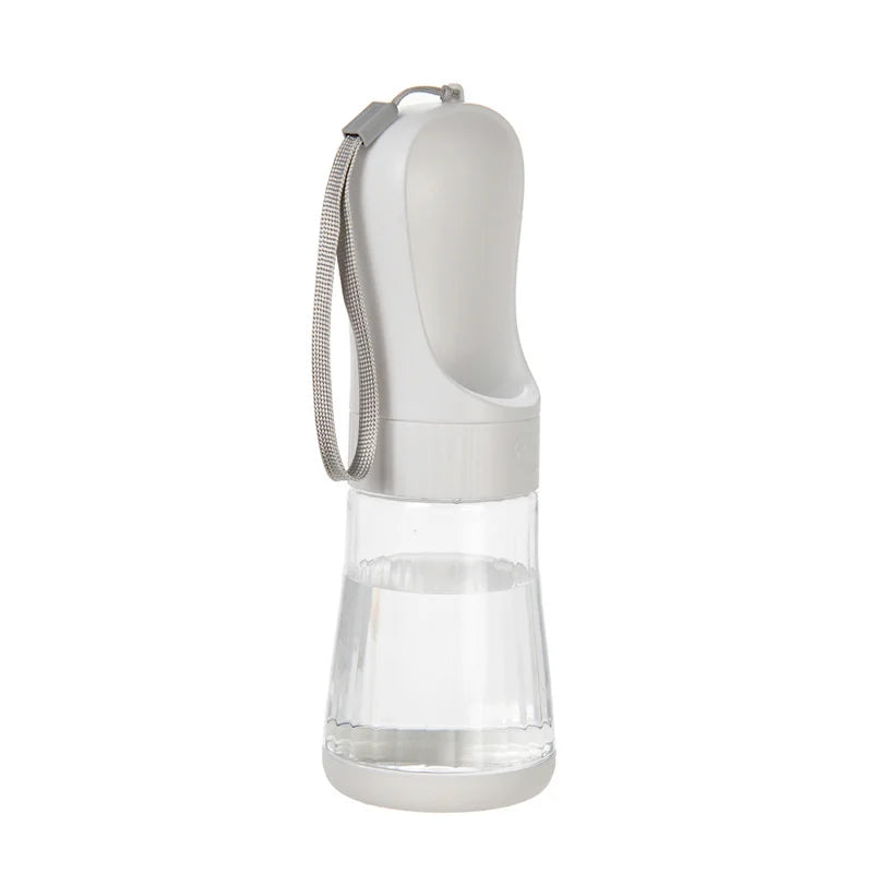 Portable Two In One Glass Pet Water Bottle And Feeder