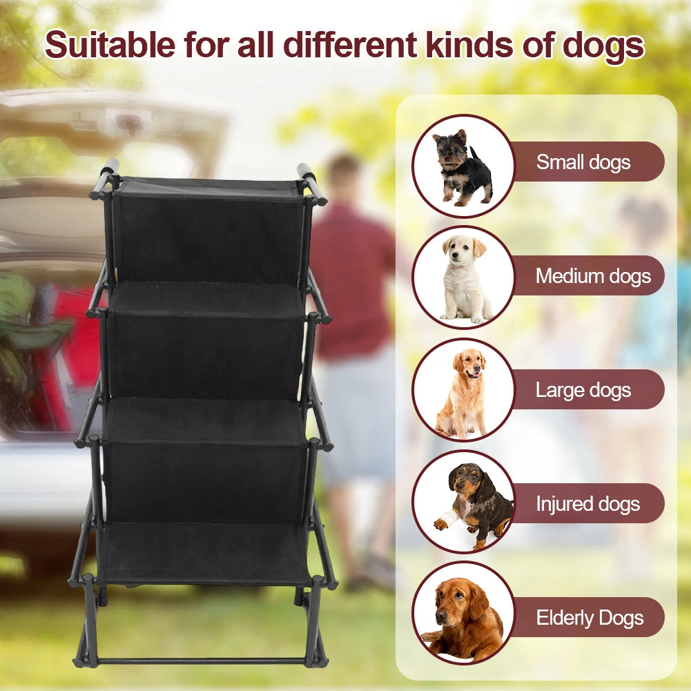 Lightweight Portable 4 Step Folding Pet Ramp