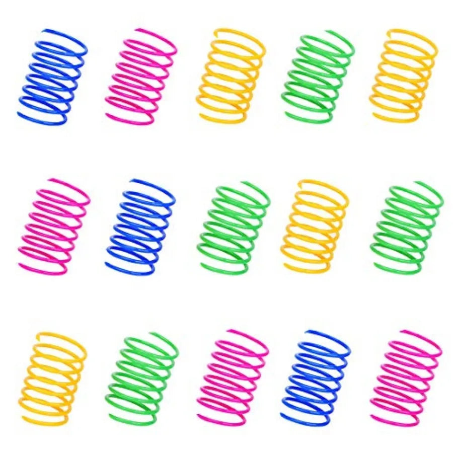 Durable Heavy Gauge Coil Spring Cat And Kitten Toy
