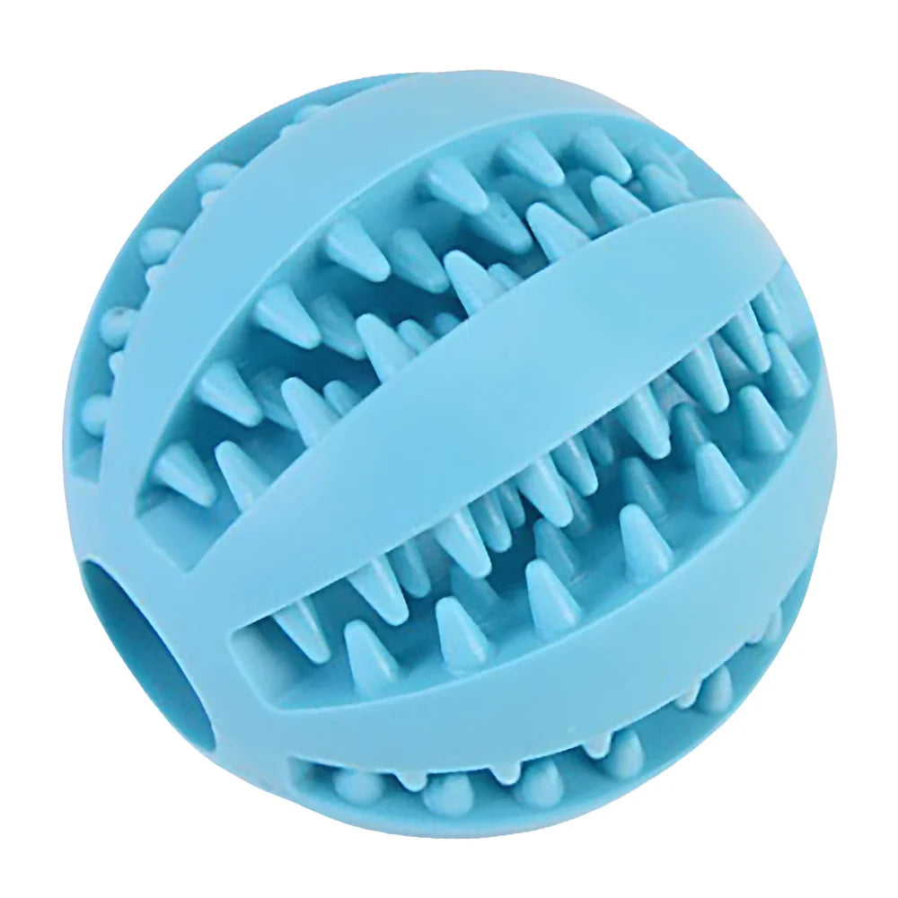 Rubber Dog Teething Puzzle Ball Training Toy