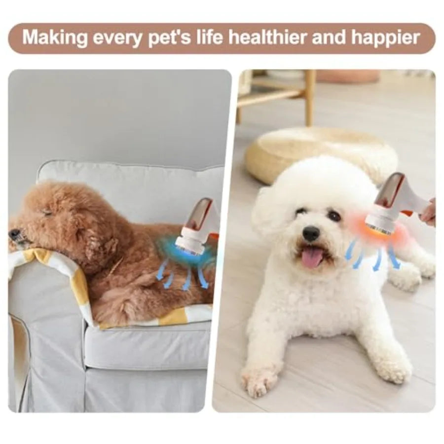 Professional Dog Grooming Vacuum With Stainless Steel Brush