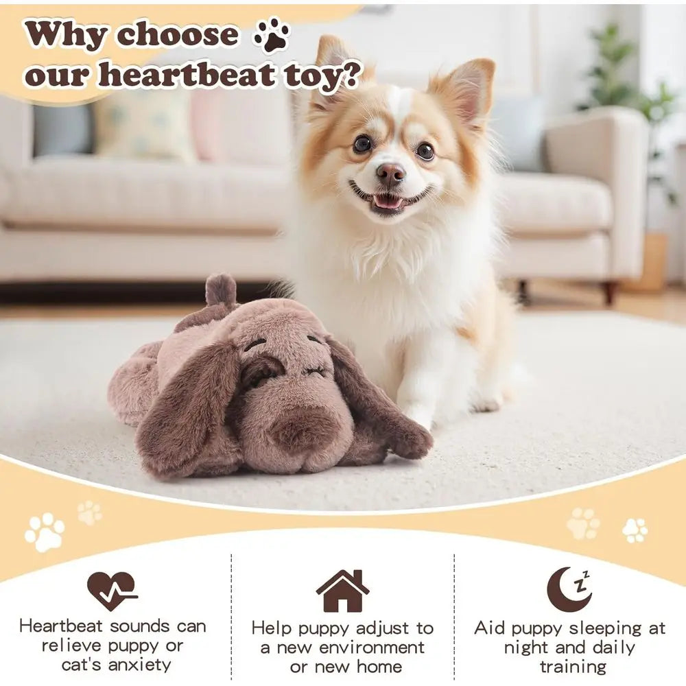 Puppy Heartbeat Toy For Dog Anxiety Relief And Calming Sleep