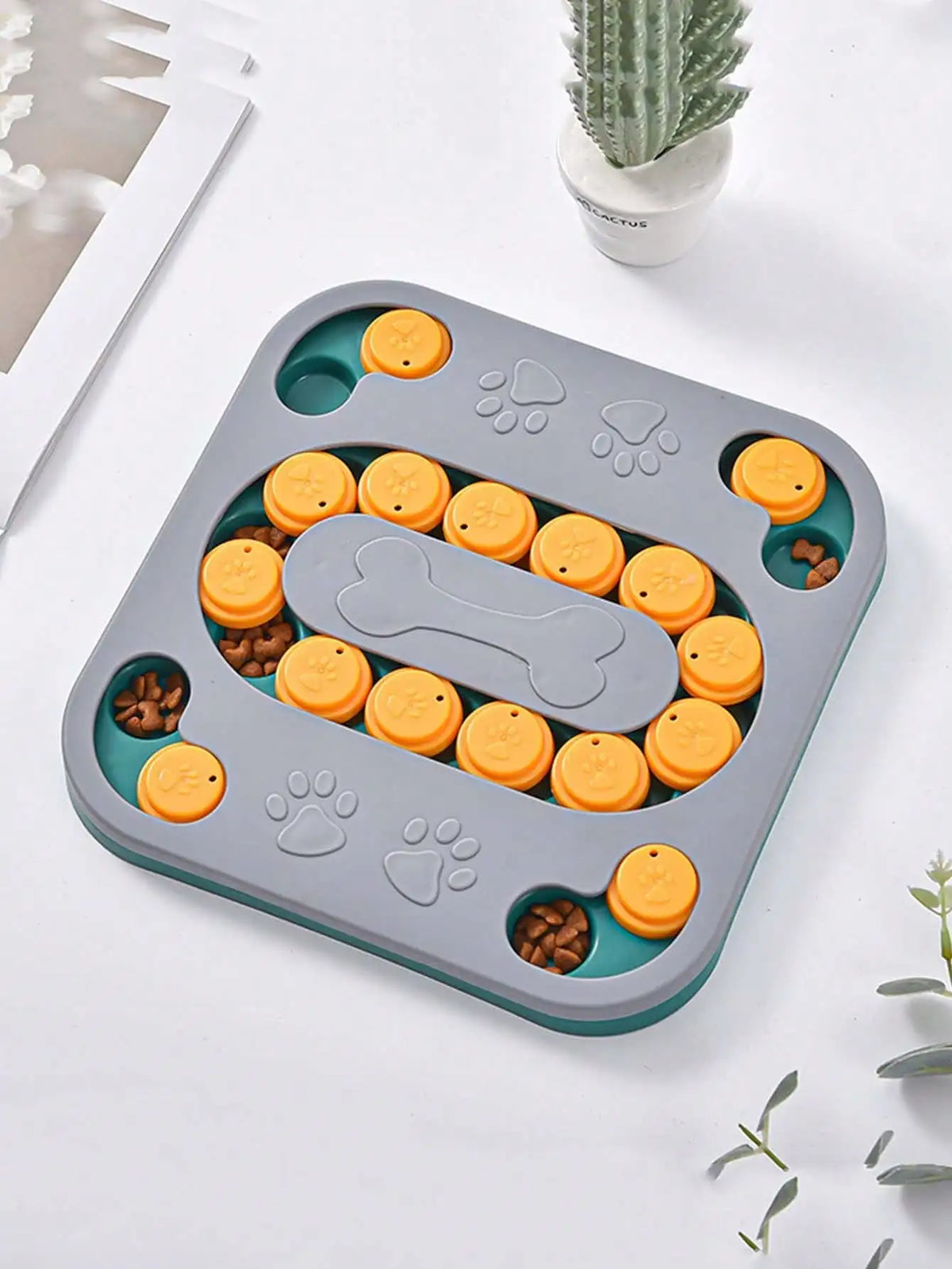 Dog Puzzle Toy Slow Feeder Dispenser For Cat And Dog