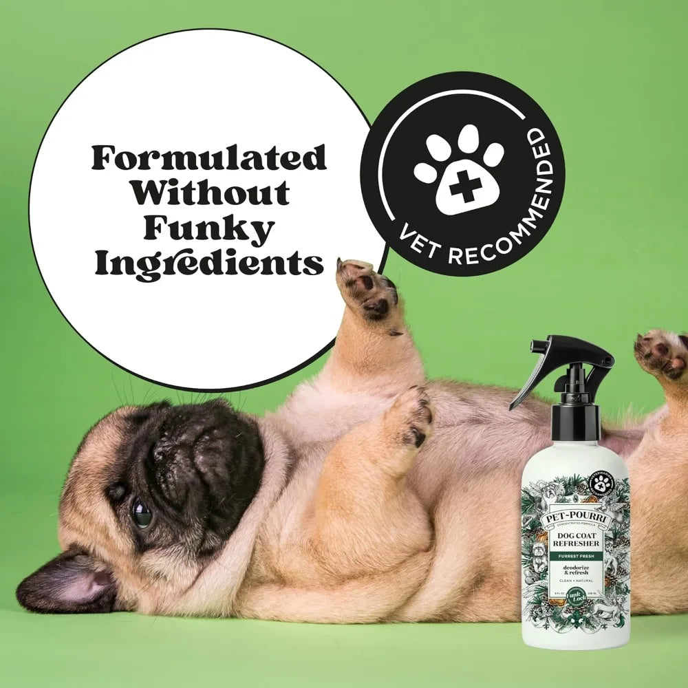 Dog Deodorizing Spray With Fir Amber Cedarwood Essential Oils