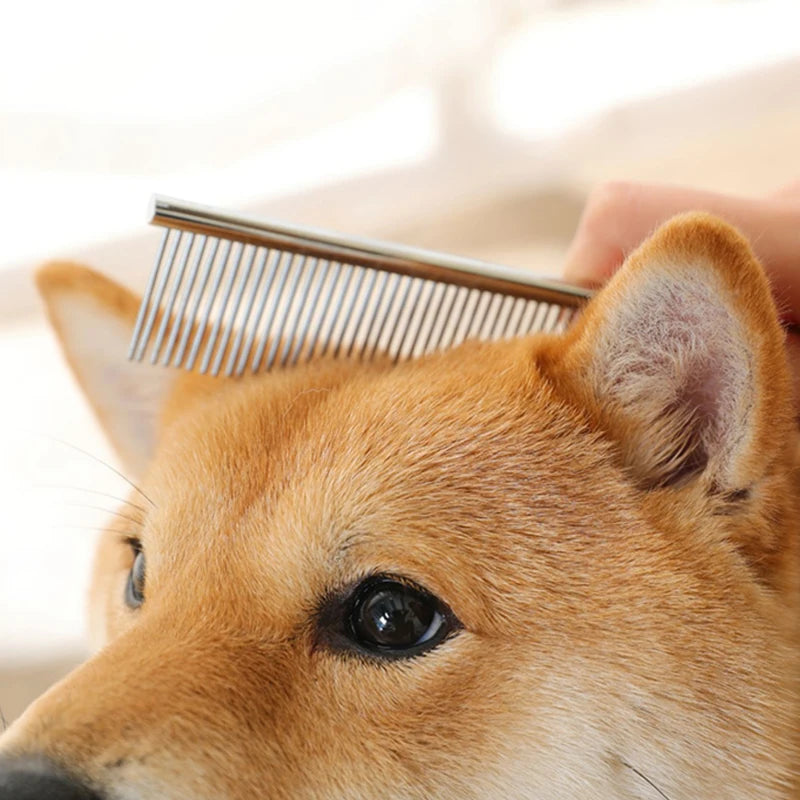 Stainless Steel Pet Grooming Comb For Dogs And Cats