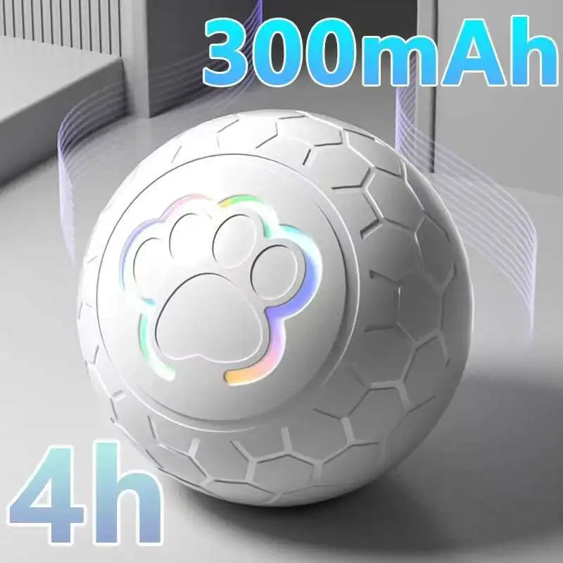 Automatic Bouncing Electronic Dog Toy Ball With Interactive Lights