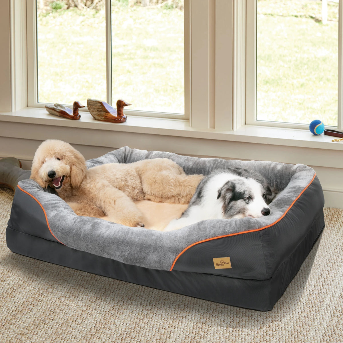 BINGOPAW Dog Bed Anti Allergy Waterproof With Removable Cover