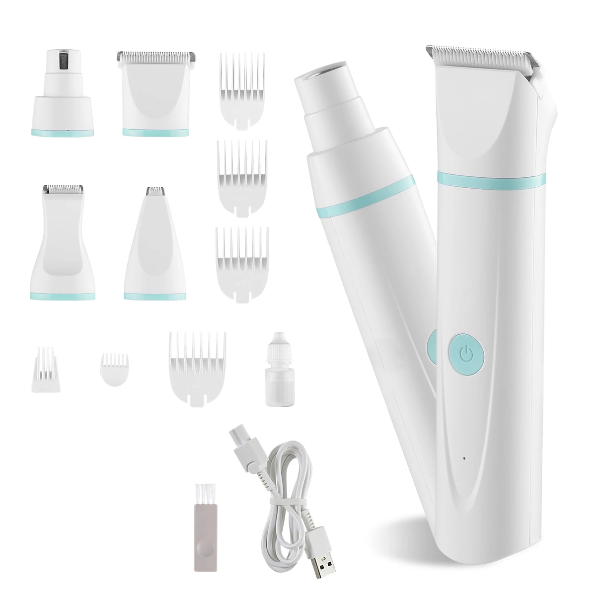 Rechargeable Cordless Dog Clippers For Pet Grooming With Detachable Blades