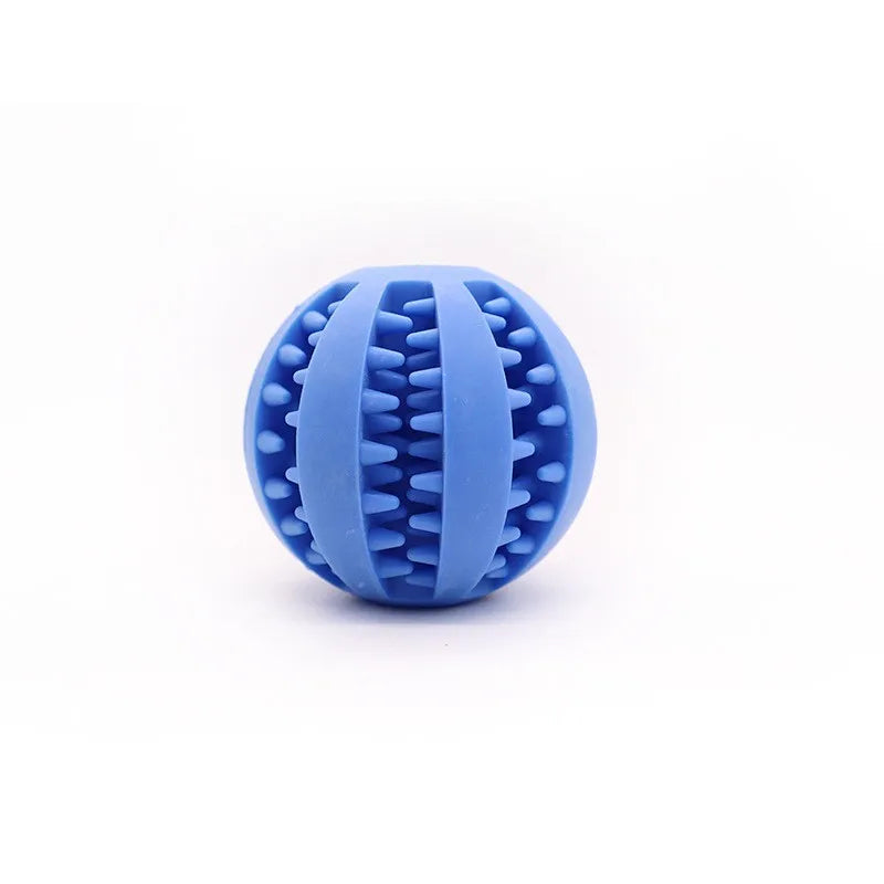 Rubber Dog Teething Puzzle Ball Training Toy