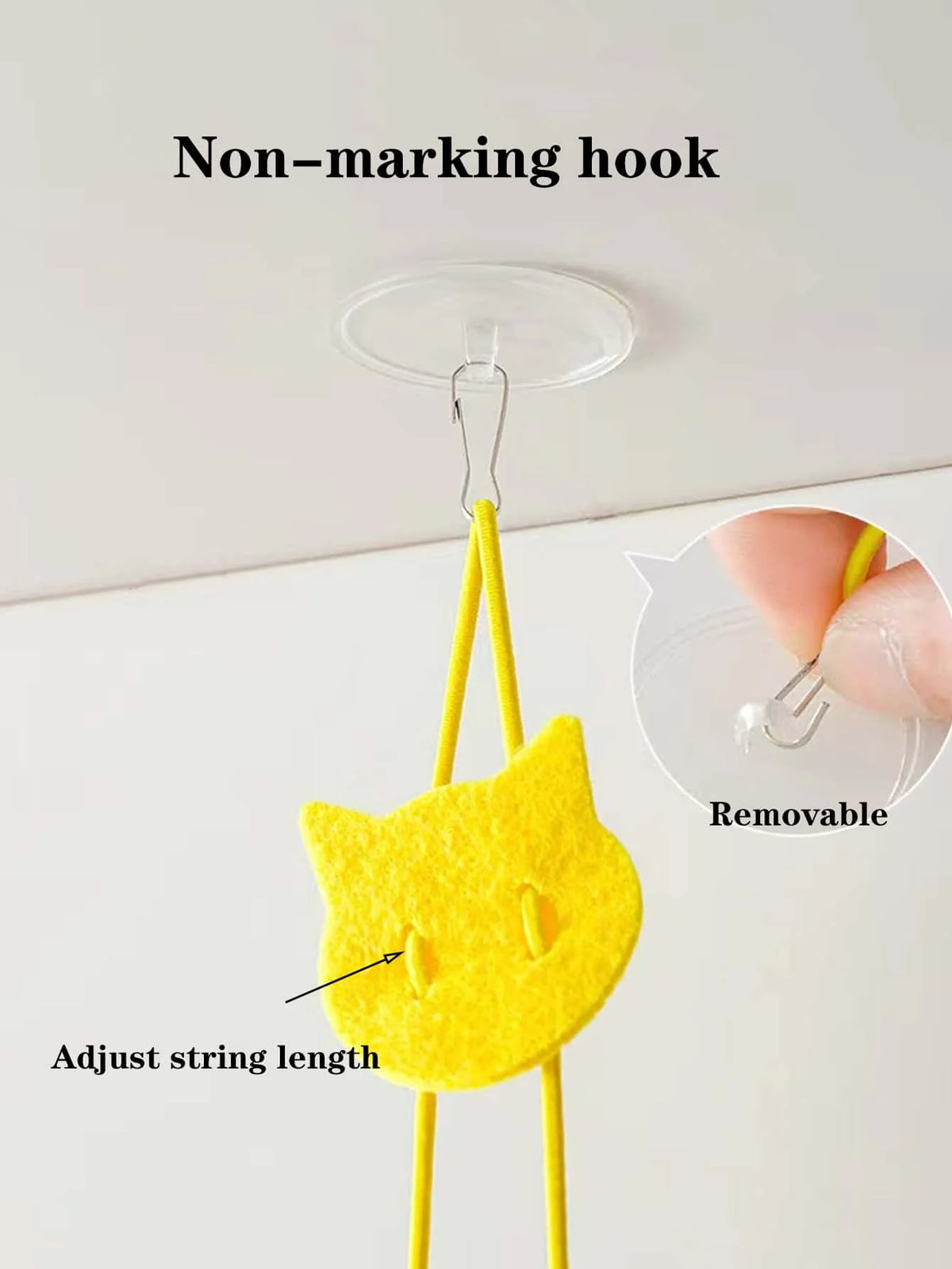 Hanging Bee Fleece Cat Teaser Toy For Indoor Cats