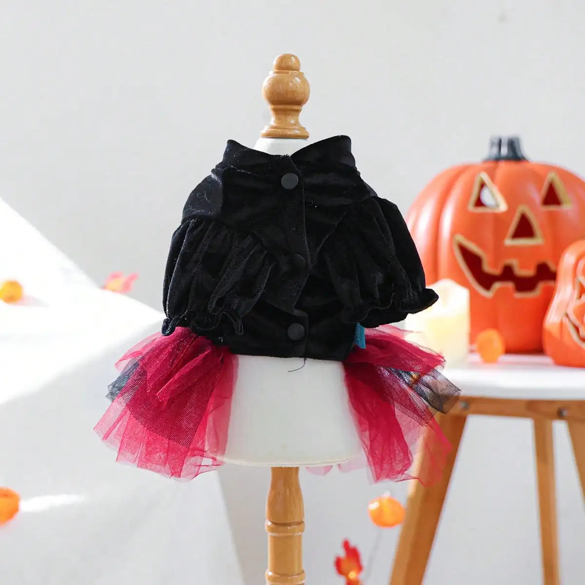 Dog Halloween Dress Bow Skull Pattern Puppy Girl Tulle Dress Pet Pirate Costume For Small Dogs Cats