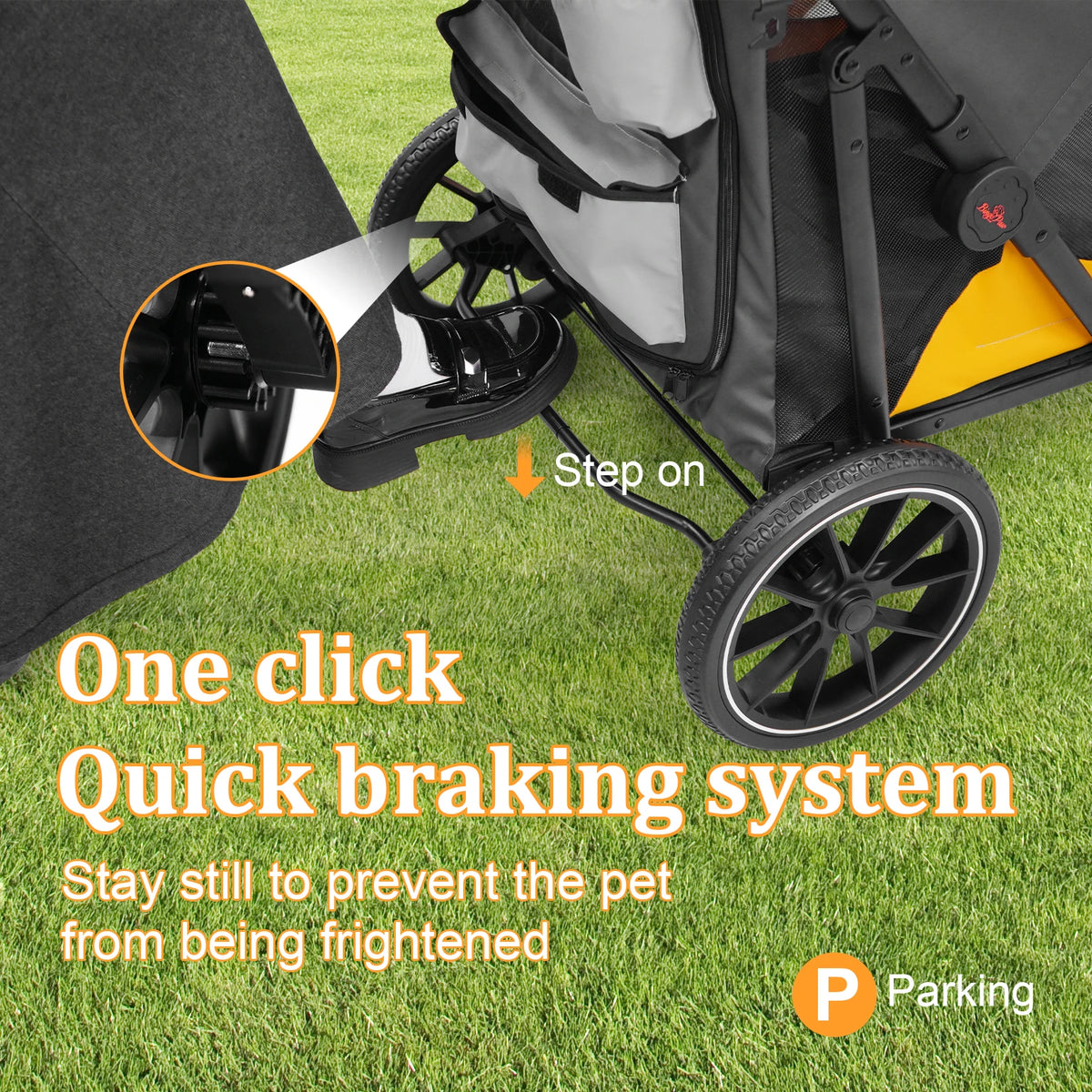 Foldable Pet Stroller For Dogs And Cats Up To 42kg