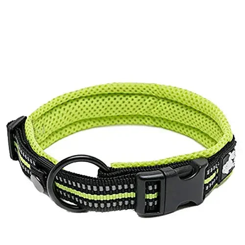 TrueLove Adjustable Nylon Padded Reflective Pet Collar