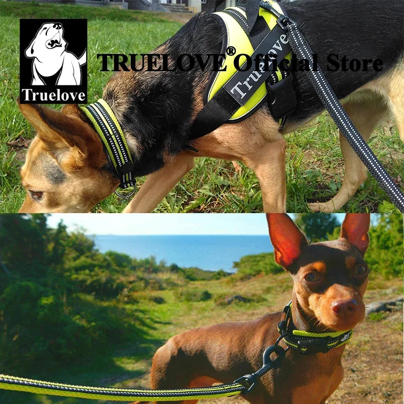 TrueLove Adjustable Nylon Padded Reflective Pet Collar