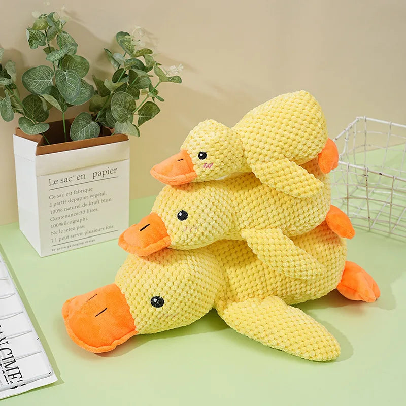 Plush Duck Dog Toy For Chewing And Teeth Grinding