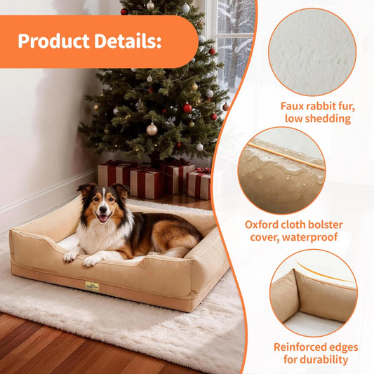 Bingopaw Orthopedic Dog Bed With Removable Waterproof Cover