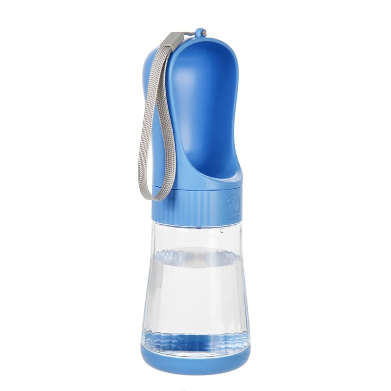 Portable Two In One Glass Pet Water Bottle And Feeder