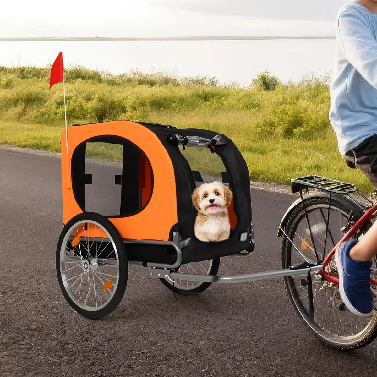 TWISTER.CK Dog Bike Trailer with Quick Release Wheels