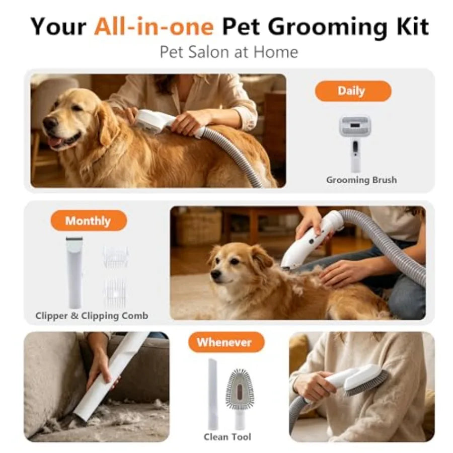 Professional Pet Grooming Vacuum With Low Noise Suction