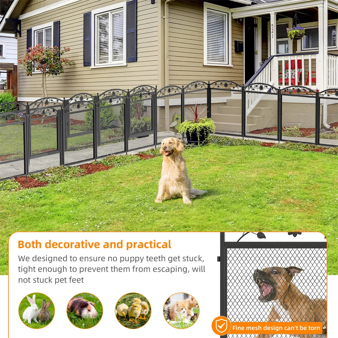 BINGOPAW 8-Panel Heavy Duty Dog Playpen With Waterproof Pad Whelping