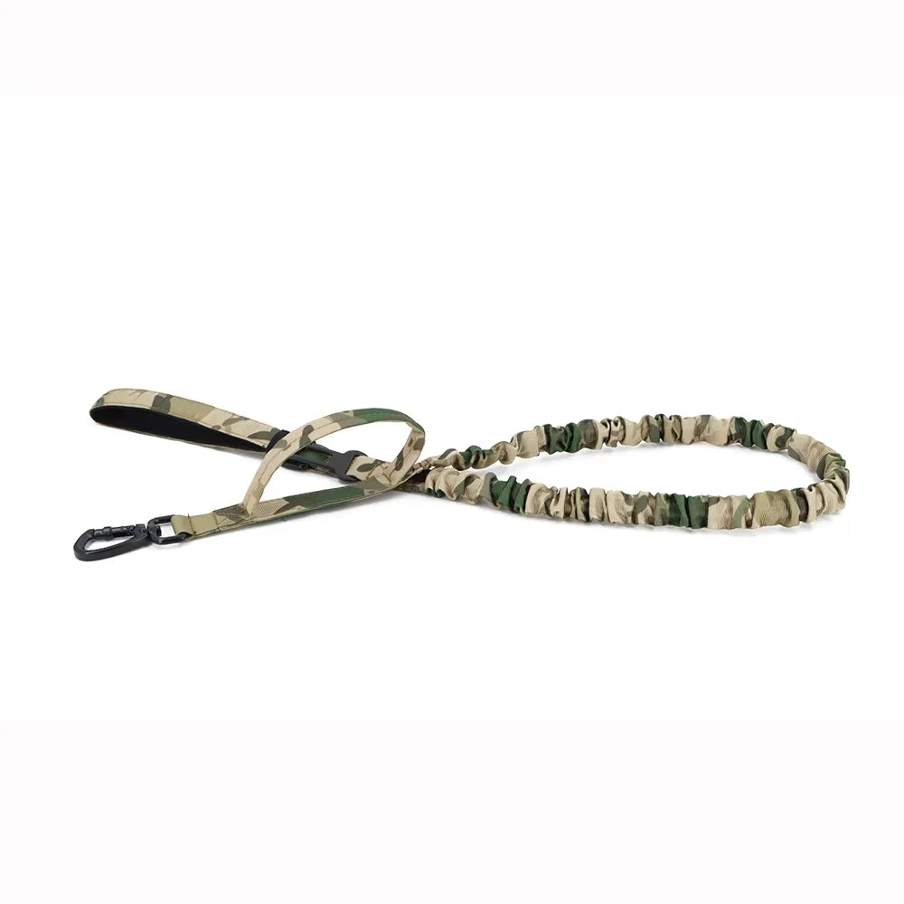 Military Dog Leash With Adjustable Quick Release And Dual Handles