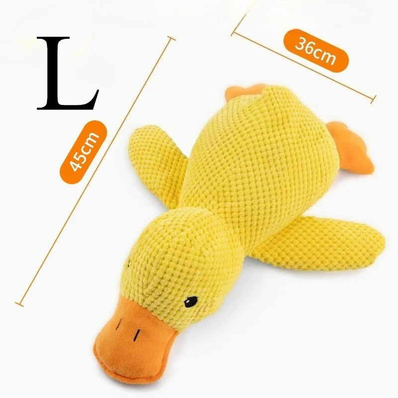 Plush Duck Dog Toy For Chewing And Teeth Grinding