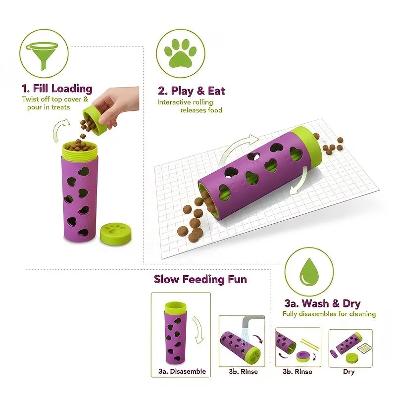 Interactive Detachable Slow Feeder Toy For Dogs And Cats