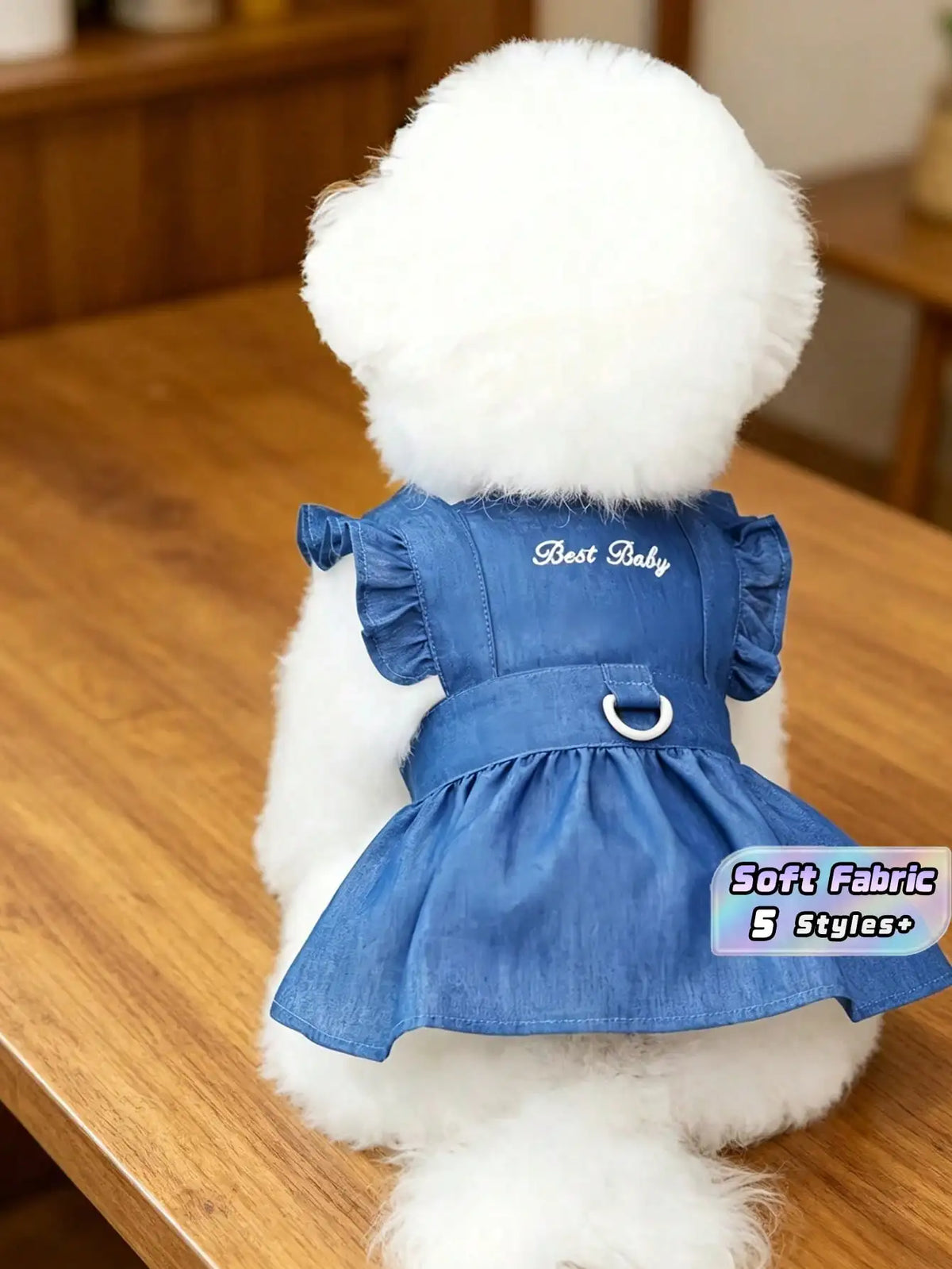 Strawberry Print Bow Dog Dress