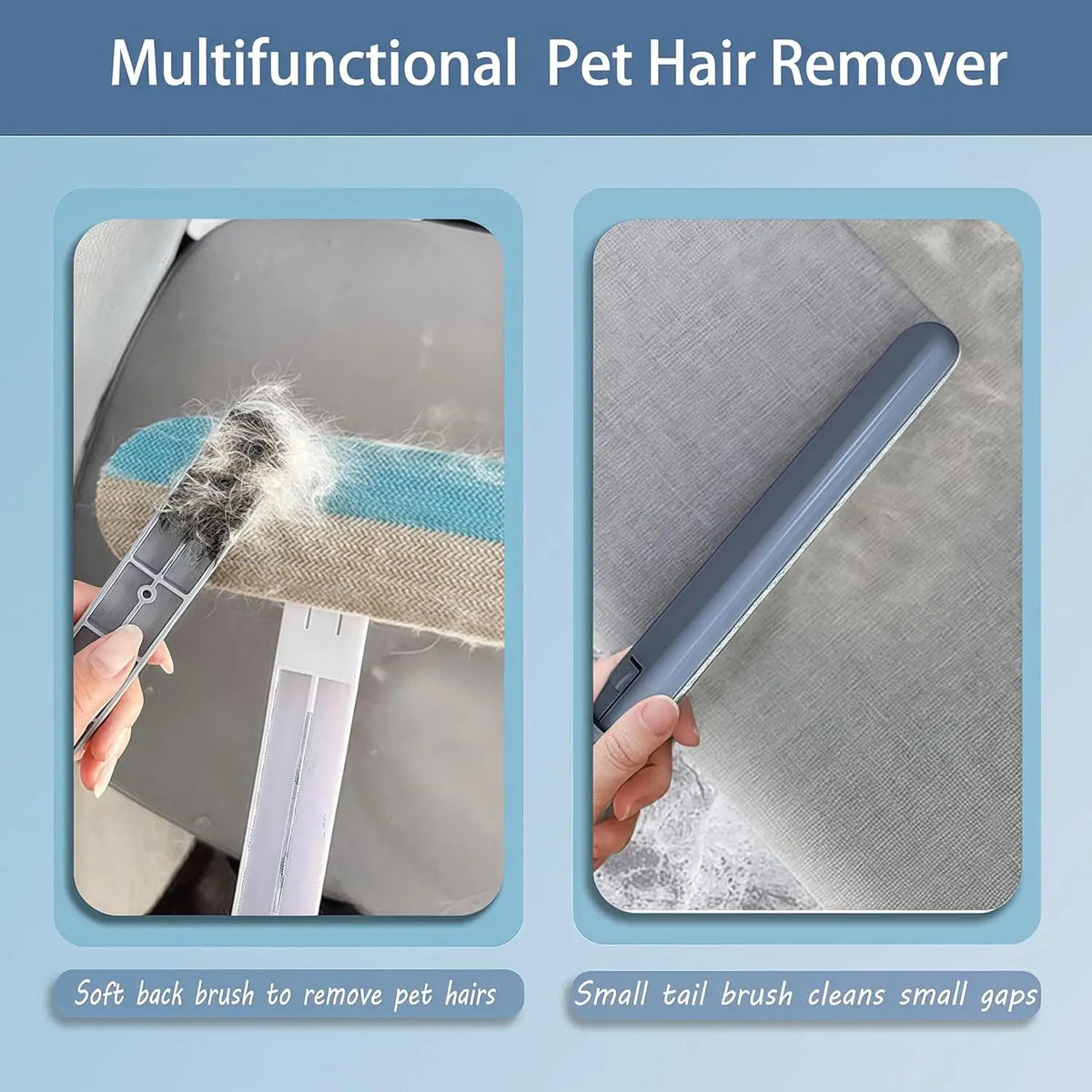 Versatile Pet Hair Removal Tool For Furniture And Carpets