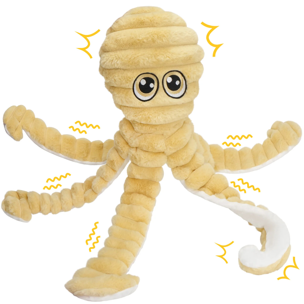 Octopus Squeaky Plush Dog Chewing Toy With Teeth Grinding Design