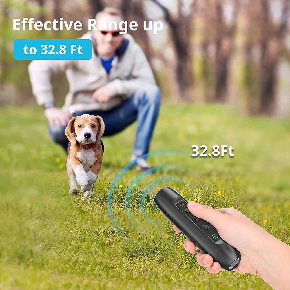 VAKIND Ultrasonic Dog Training Device With LED Flashlight