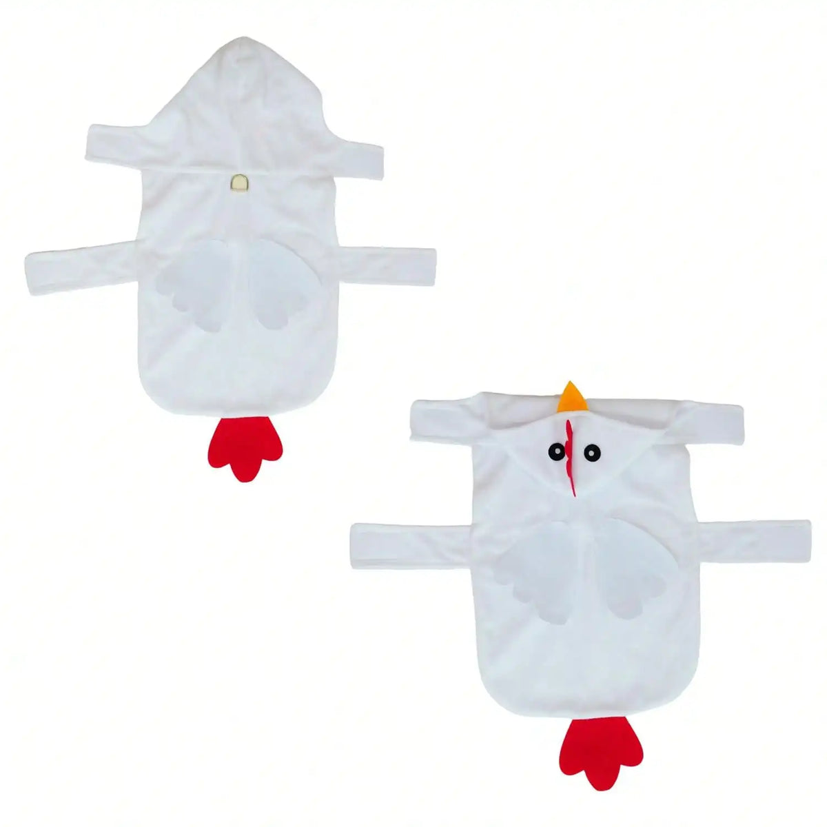 Dog Halloween Costumes Dog Chicken Costume Halloween Pet Clothes For Halloween Pet Party Cosplay White, Large