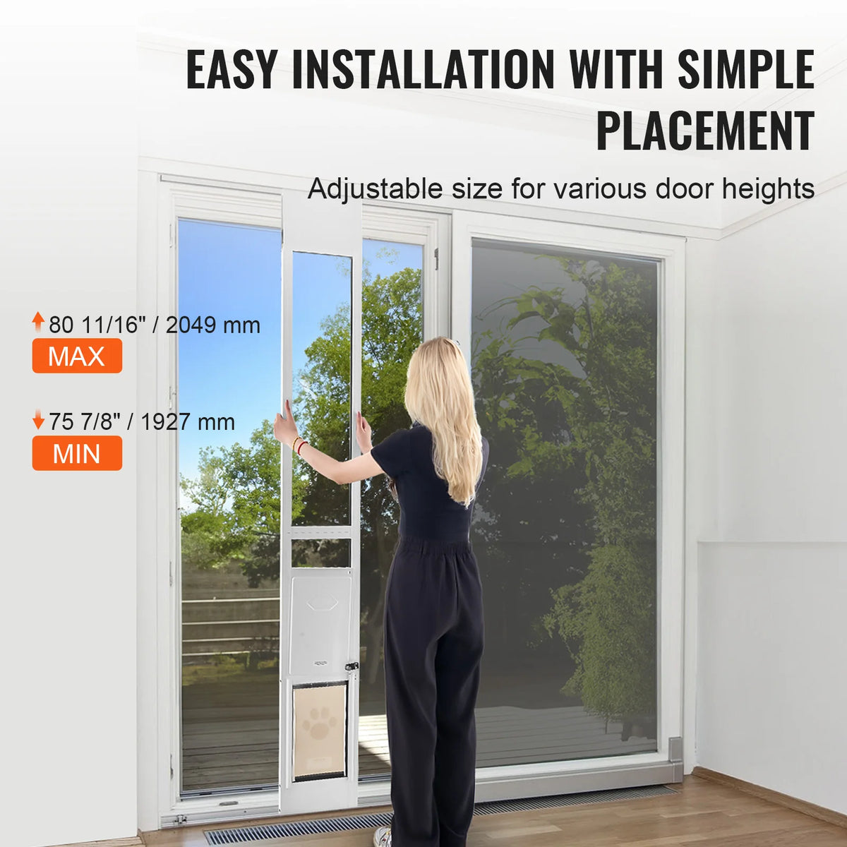 SucceBuy Dog Door For Sliding Glass Doors