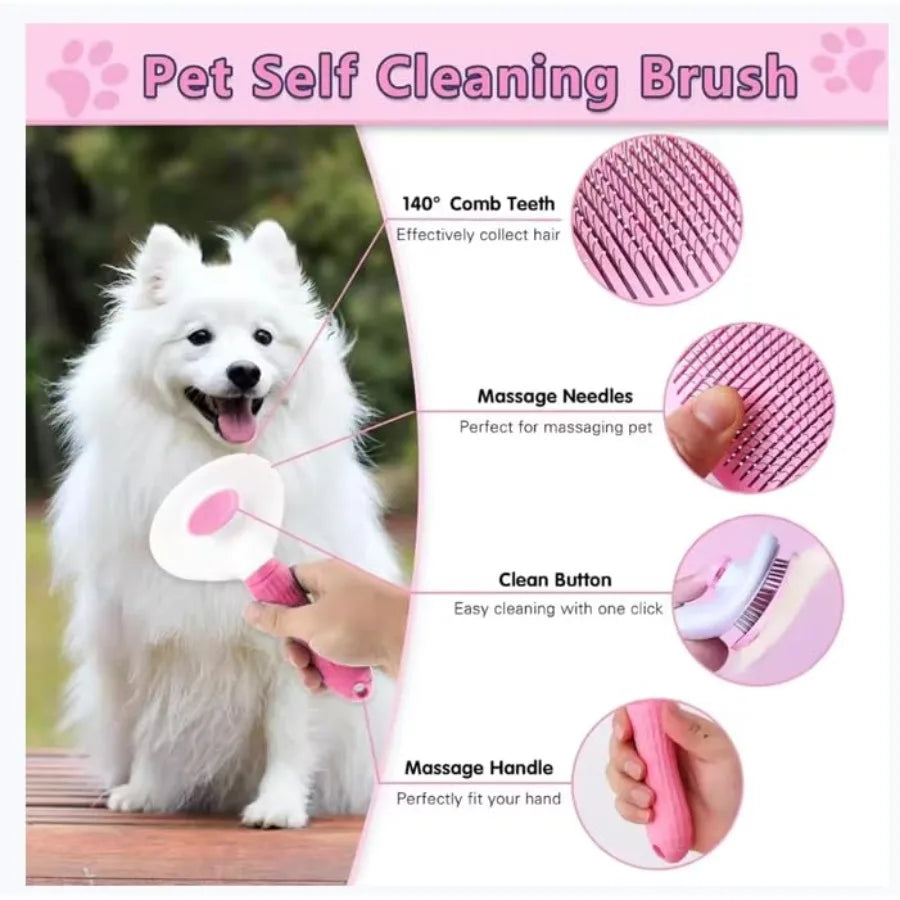 Complete Dog Cat Grooming Kit With Deshedding Brush Set