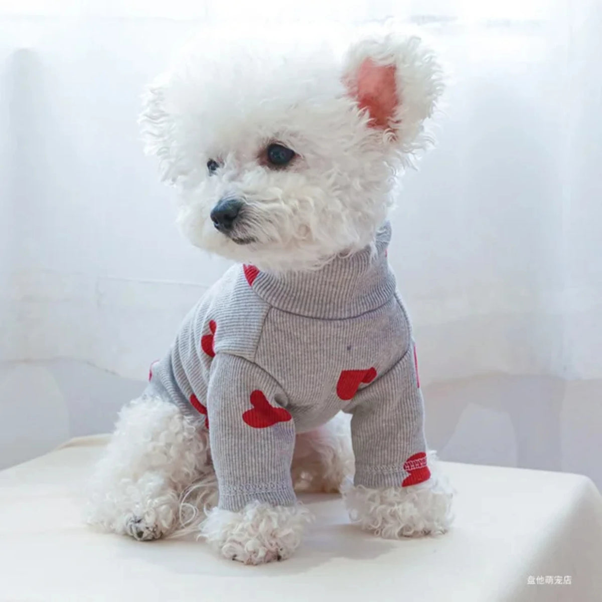 Adorable Love Printed Shirt For Small Dogs And Cats
