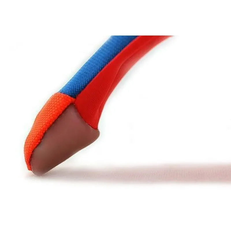 Flying Squirrel Canvas Fetch Disc Dog Toy, Large 11" for Breeds 60 lb+, Pack of 1, Orange and Blue