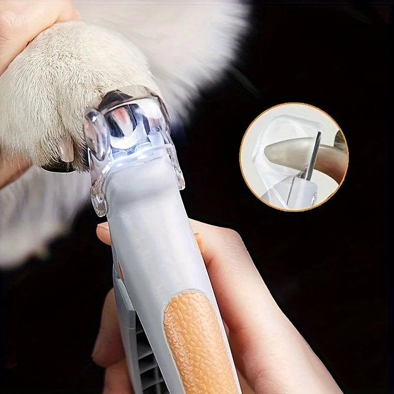 LED Stainless Steel Dog And Cat Nail Clipper Scissors