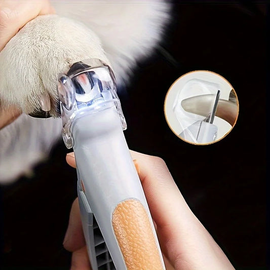LED Stainless Steel Dog And Cat Nail Clipper Scissors