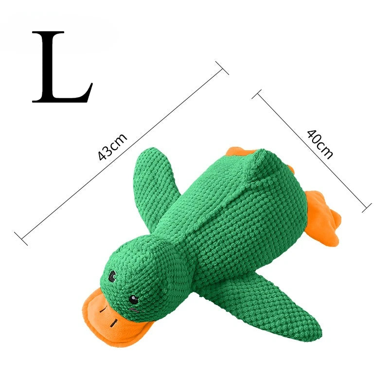 Plush Duck Dog Toy For Chewing And Teeth Grinding