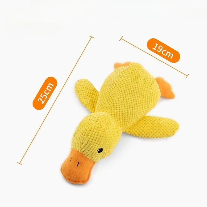 Plush Duck Dog Toy For Chewing And Teeth Grinding