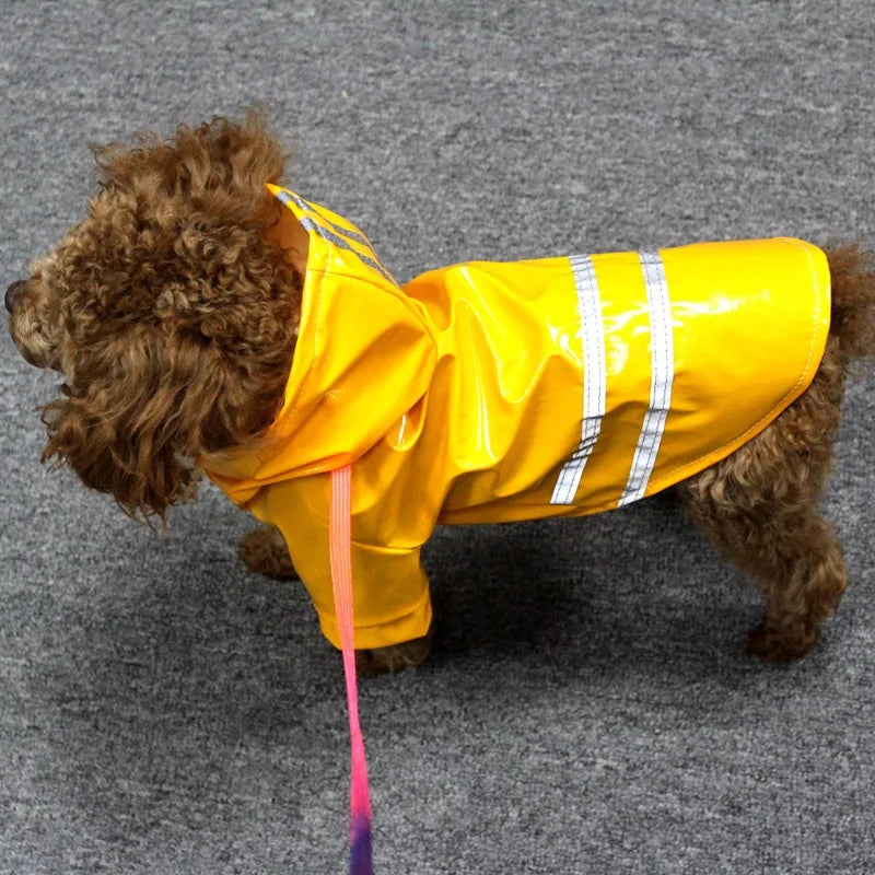Waterproof Reflective Dog Raincoat With Hoodie For Dogs And Cats