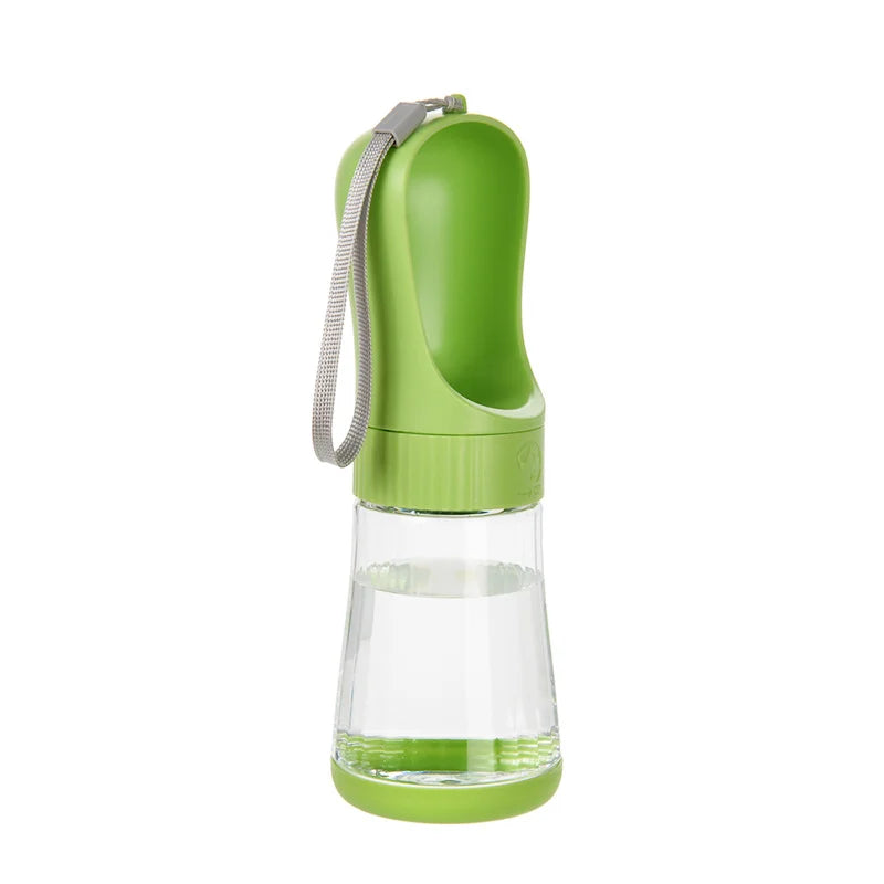 Portable Two In One Glass Pet Water Bottle And Feeder