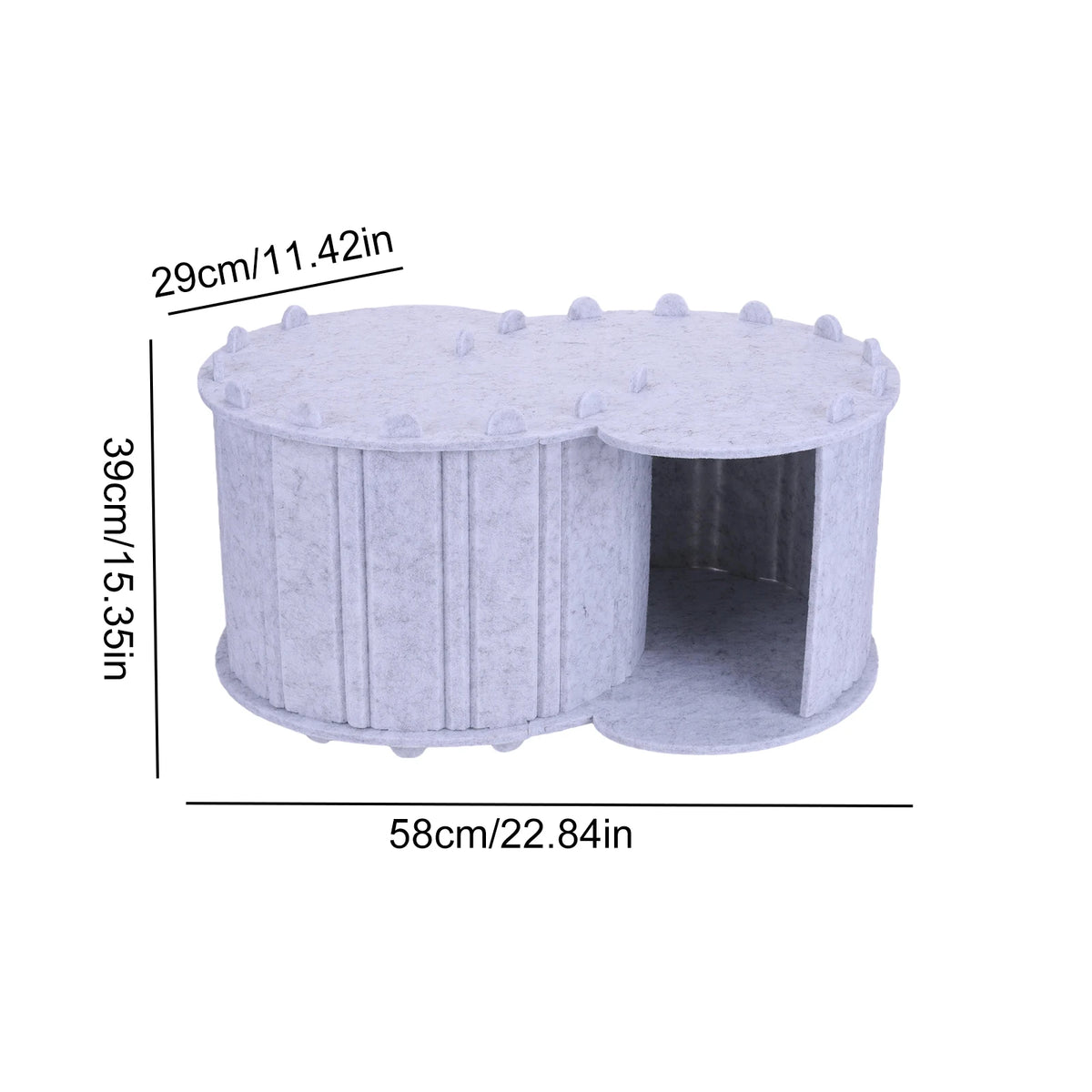 Foldable Cat Tunnel Bed Double Layer Peekaboo Cave House