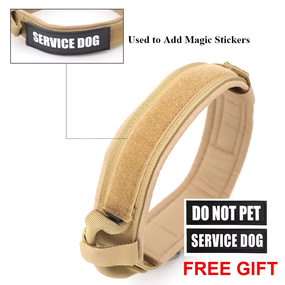 Adjustable Tactical Dog Collar and Leash Set