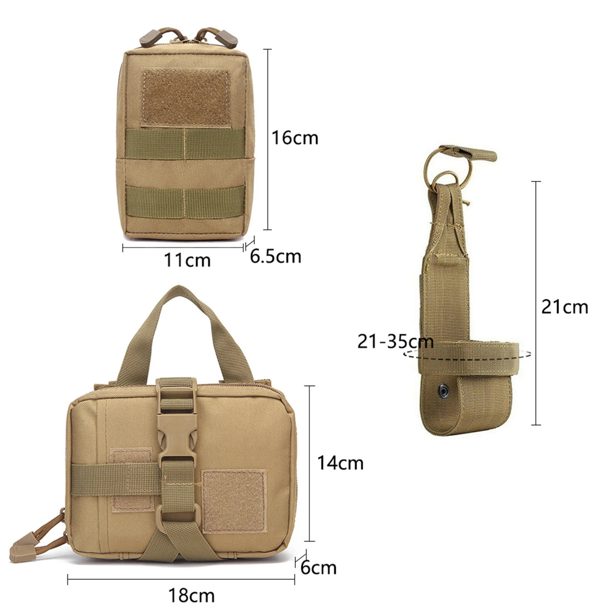 Tactical Nylon Dog Harness With Molle Pouches And Quick Release