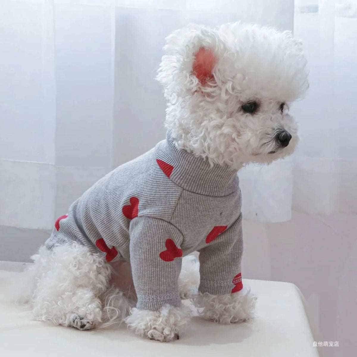 Adorable Love Printed Shirt For Small Dogs And Cats
