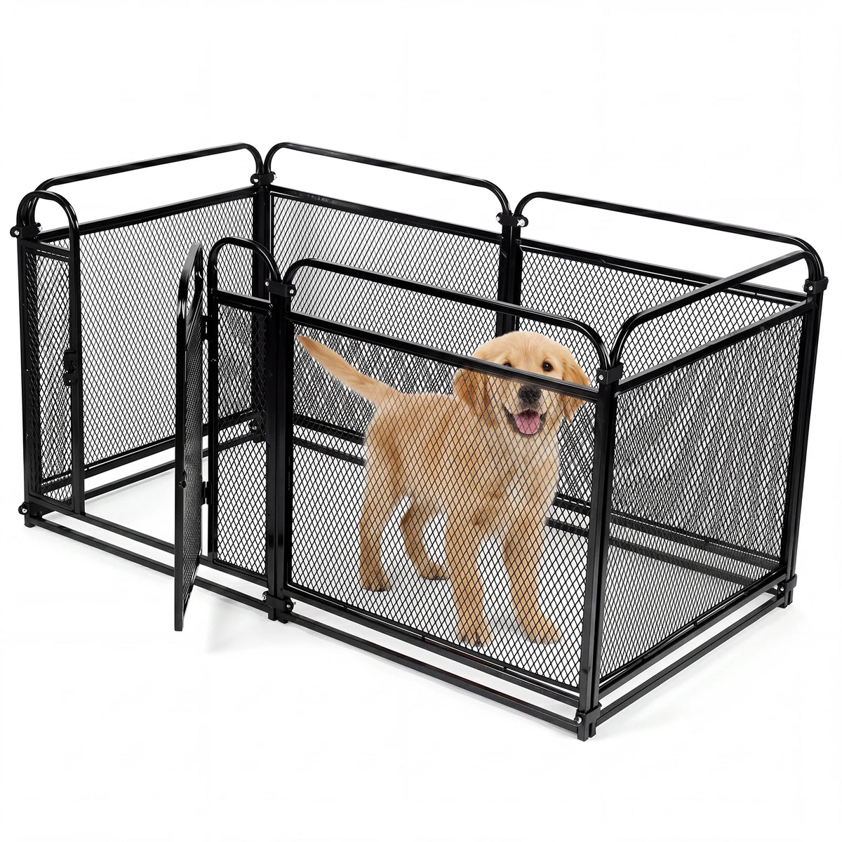 Foldable Metal Dog Exercise Pen Portable Puppy Playpen