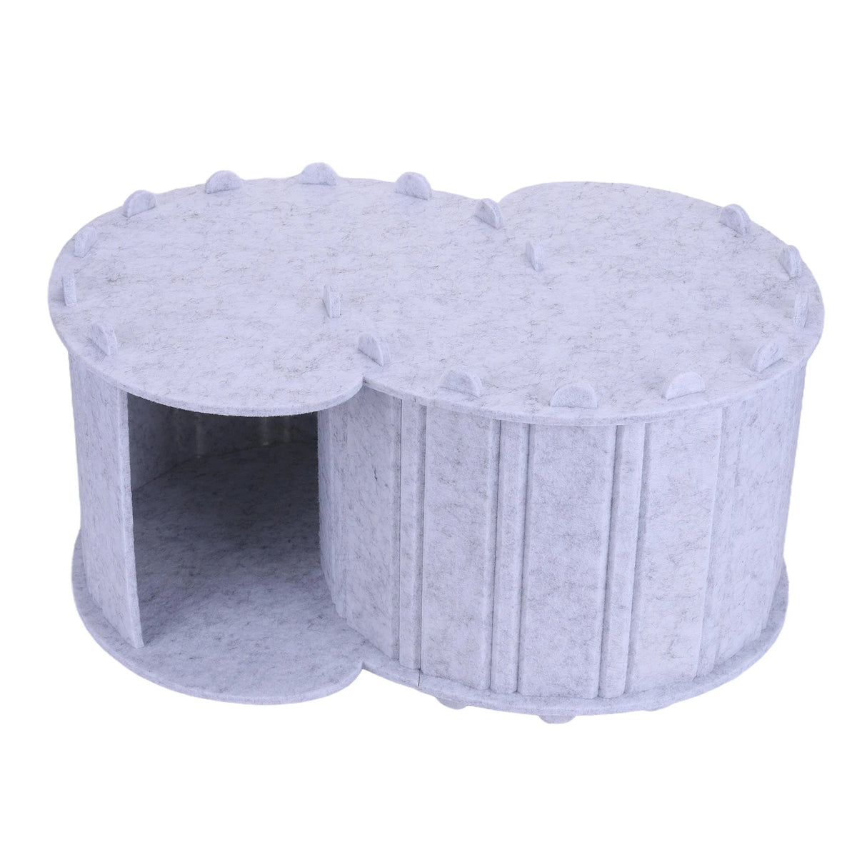 Foldable Cat Tunnel Bed Double Layer Peekaboo Cave House