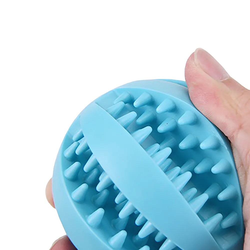 Rubber Dog Teething Puzzle Ball Training Toy